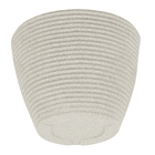 Cachepot Médio em Plástico 22x28cm Branco Mármore Cone Baixo Riscato Vasap