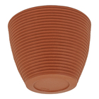 Cachepot Médio em Plástico 22x28cm Terracota Cone Baixo Riscato Vasap