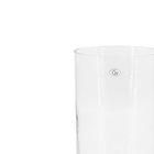 Cachepot Médio Vidro 30x19x19cm Transparente Cilindro Ts
