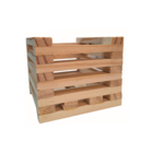 Cachepot Mini em Madeira 10x12cm Amarelo VR557 Massol