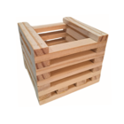 Cachepot Mini em Madeira 10x12cm Amarelo VR557 Massol