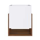 Cachepot Modern Office Branco Com Marrom
