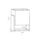 Cachepot Modern Office Branco Com Marrom