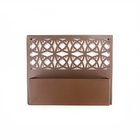 Cachepot Muxarabi Aço Galvanizado - Marrom