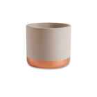 Cachepot Nude E Cobre Em Cimento 10873-2 Mart