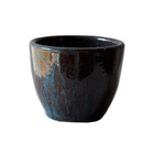 Cachepot Pequeno Cerâmica Moderno 10x15 Azul Petróleo
