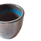 Cachepot Pequeno Cerâmica Moderno 10x15 Azul Petróleo
