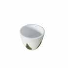 Cachepot Pequeno Cerâmica 11x11,7cm Branco Moderno Cerâmica Burguina