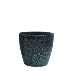Cachepot Pequeno Cerâmica 13,5x14,5cm Redondo Preto Mariner CMR
