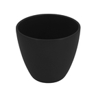 Cachepot Pequeno Cerâmica 13x14x14cm Preto Fosco Genoa Ts