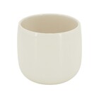 Cachepot Pequeno em Cerâmica 13x15cm Branco Bretagne Ts Brasil