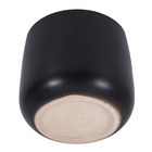 Cachepot Pequeno em Cerâmica 13x15cm Preto Fosco Bretagne Ts Brasil