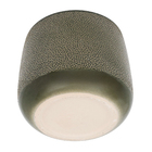 Cachepot Pequeno em Cerâmica 13x15cm Verde Musgo Points Ts Brasil