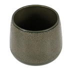 Cachepot Pequeno em Cerâmica 13x15cm Verde Musgo Points Ts Brasil