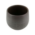 Cachepot Pequeno Cerâmica 13x15x15cm Cinza Esra Ts