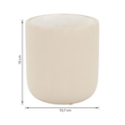 Cachepot Pequeno em Cerâmica 15x13,7cm Bege Burian