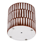 Cachepot Pequeno em Cerâmica 15x14,5cm Terracota Moderno Burian by Cerâmica Burguina