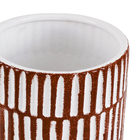 Cachepot Pequeno em Cerâmica 15x14,5cm Terracota Moderno Burian by Cerâmica Burguina