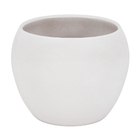 Cachepot Pequeno em Cerâmica 15x19cm Branco Lorance Ts Brasil