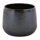 Cachepot Pequeno em Cerâmica 15x19cm Chumbo Points Ts Brasil