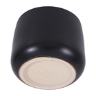 Cachepot Pequeno em Cerâmica 15x19cm Preto Fosco Bretagne Ts Brasil