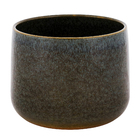 Cachepot Pequeno em Cerâmica 15x19cm Verde Musgo Bretagne Ts Brasil