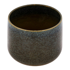 Cachepot Pequeno em Cerâmica 15x19cm Verde Musgo Bretagne Ts Brasil