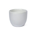 Cachepot Pequeno em Cerâmica 6,5x7,5cm Branco Pote 6 Cumbuca Arts Cris