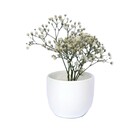 Cachepot Pequeno em Cerâmica 6,5x7,5cm Branco Pote 6 Cumbuca Arts Cris