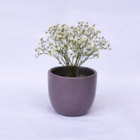 Cachepot Pequeno em Cerâmica 6,5x7,5cm Rosê Pote 6 Cumbuca Arts Cris