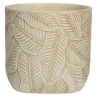 Cachepot Pequeno em Cimento 18cm Bege Florarte