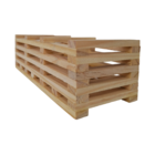 Cachepot Pequeno em Madeira 10x12cm Amarelo VR564 Massol