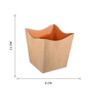 Cachepot Pequeno Papel 11x9cm Bege Floral Atlanta