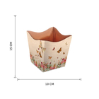Cachepot Pequeno Papel 15x10cm Multicolorido Floral Atlanta