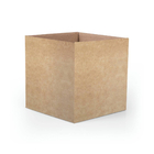 Cachepot Pequeno Papel 15x15cm Bege Floral Atlanta