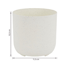 Cachepot Pequeno em Plástico 12,5x11,5cm Calcário Raiz