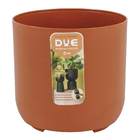 Cachepot Pequeno em Plástico 12,5x11,5cm Terracota Raiz