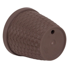 Cachepot Pequeno em Plástico 12x11cm Tabaco Rattan Okla