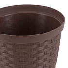Cachepot Pequeno em Plástico 12x11cm Tabaco Rattan Okla