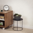 Cachepot Pequeno em Plástico 12x23cm Grafite Sampa Vasart