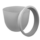 Cachepot Pequeno Plástico 15,5x18,5cm Marmore Concept Japi