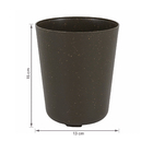 Cachepot Pequeno em Plástico 15x13cm Basalto Raiz