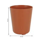 Cachepot Pequeno em Plástico 15x13cm Terracota Raiz