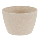 Cachepot Pequeno em Plástico Sustentável 7,5x11cm Marfim Colméia Evo Design