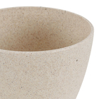 Cachepot Pequeno em Plástico Sustentável 7,5x11cm Marfim Colméia Evo Design