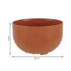 Cachepot Pequeno em Plástico 8x14cm Terracota Raiz