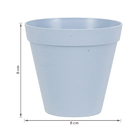 Cachepot Pequeno em Plástico 8x8cm Azul Sampa Vasart