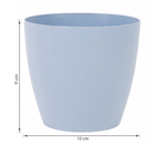 Cachepot Plastico Bage Azul 12x11cm Vasart