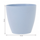 Cachepot Plastico Bage Azul 14x13cm Vasart