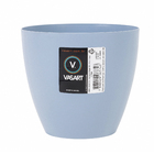 Cachepot Plastico Bage Azul 16x15cm Vasart